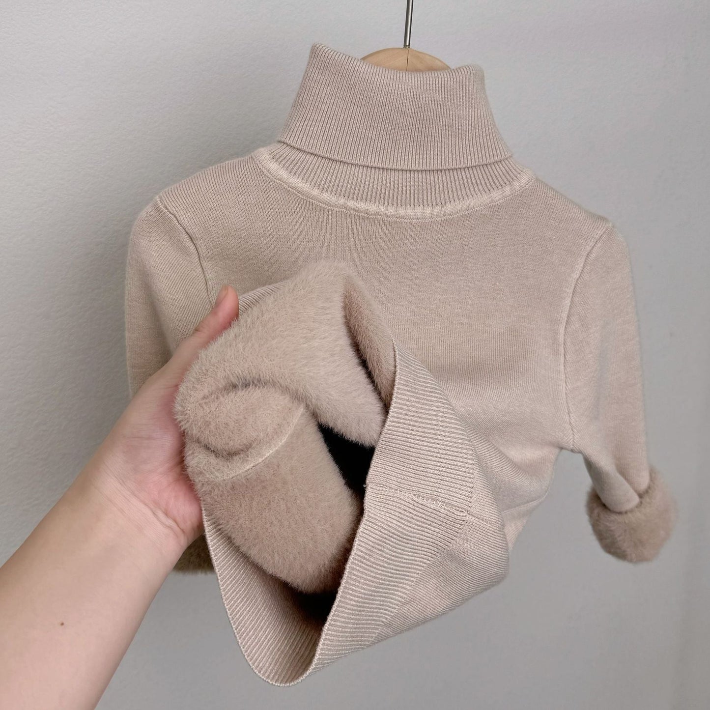 Soft Fleece Winter Knit Sweater