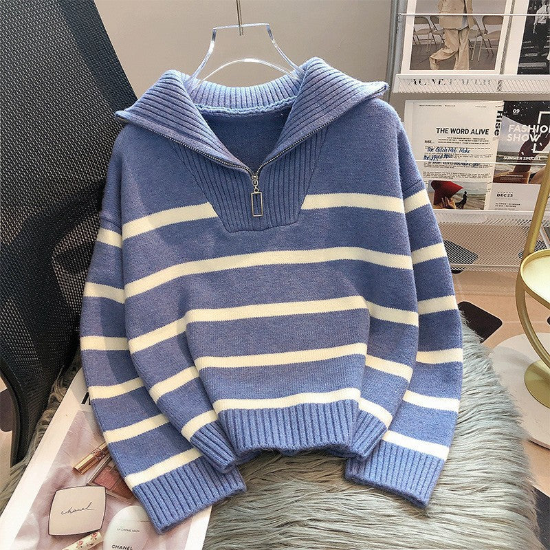 Fashionable Striped Button Down Shirt