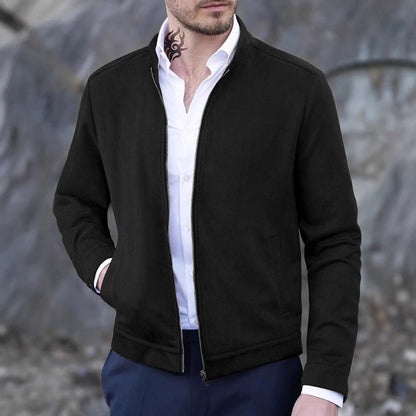 Warm Fleece Jacket with High Collar