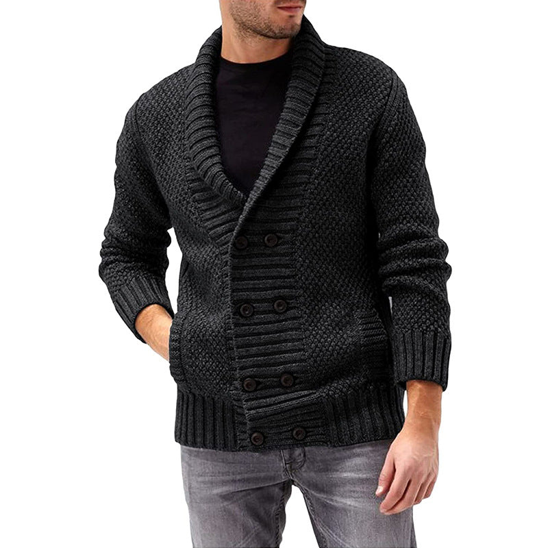 Classic Two Button Front Knit Cardigan