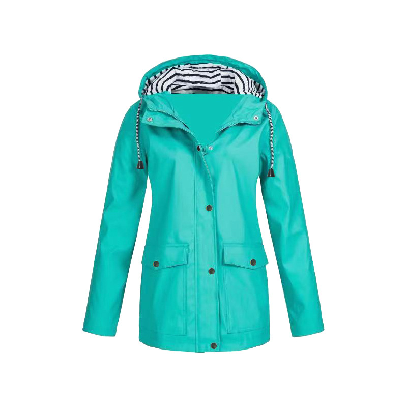Waterproof Hooded Rain Jacket for Women