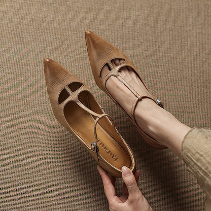 Authentic Real Leather High Heels
