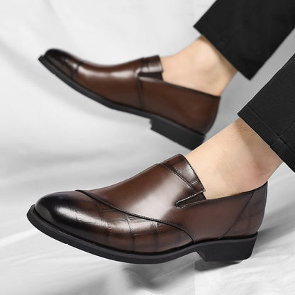 Sparkling Leather Slip On Shoes