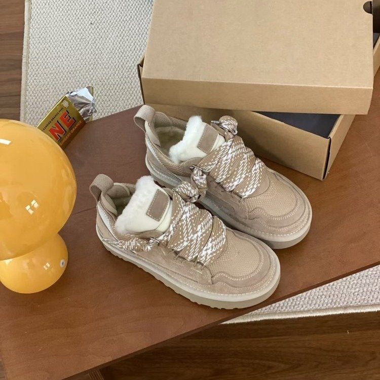 Warm Cozy Non-Slip Winter Sneakers - OutfitLondon