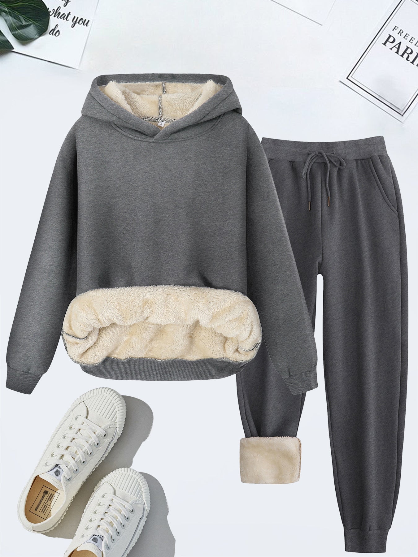 Soft Fleece Hoodie and Sweatpant Set
