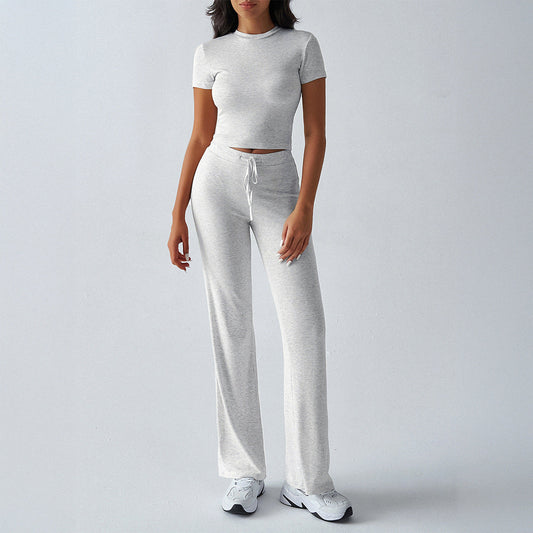 Casual Short Sleeve Loungewear Set - OutfitLondon