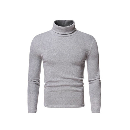 Slim Fit Men's Knit Turtleneck Sweater