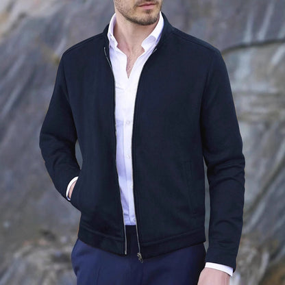Warm Fleece Jacket with High Collar