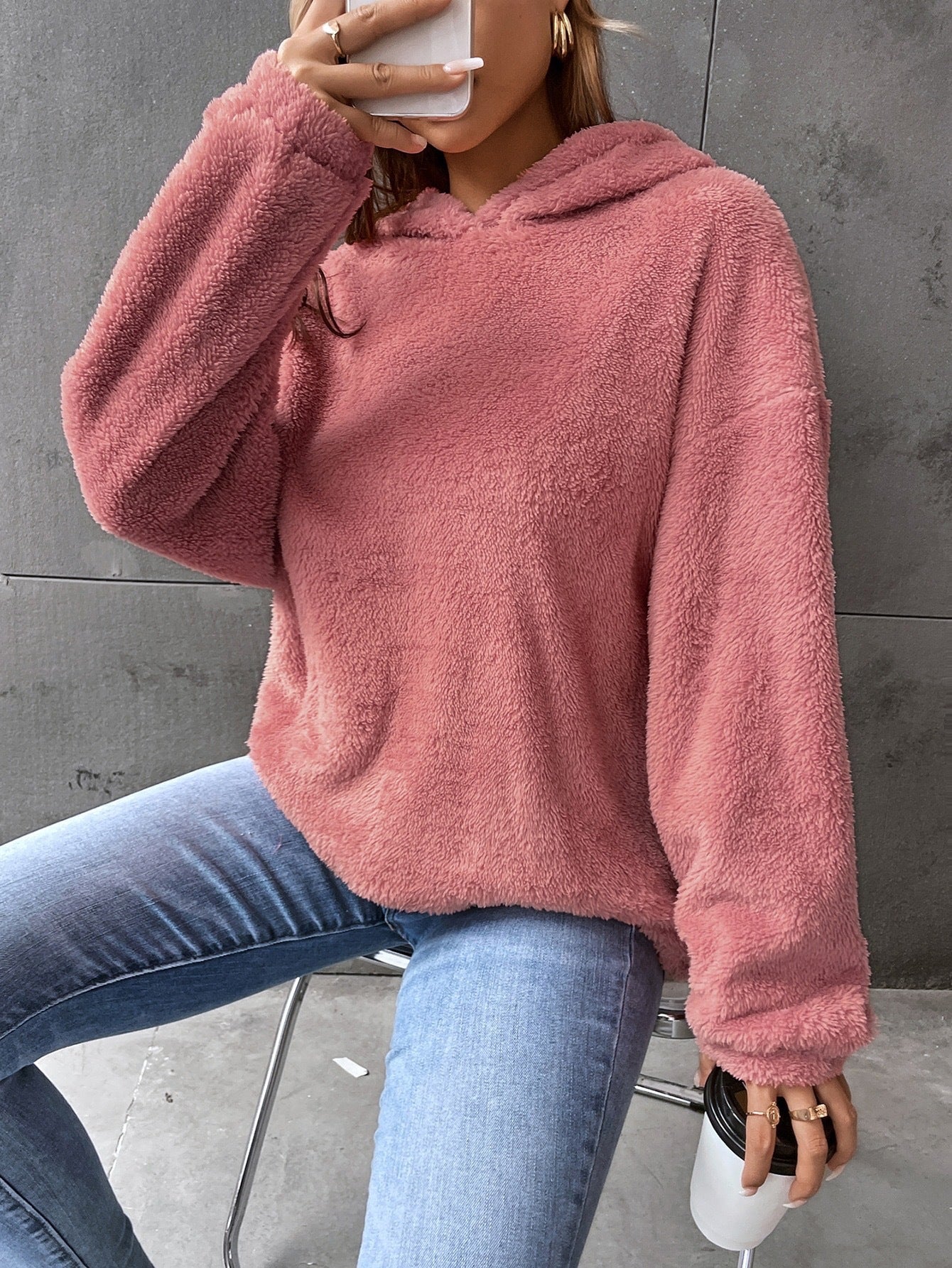 Soft Women's Fleece Hooded Sweatshirt