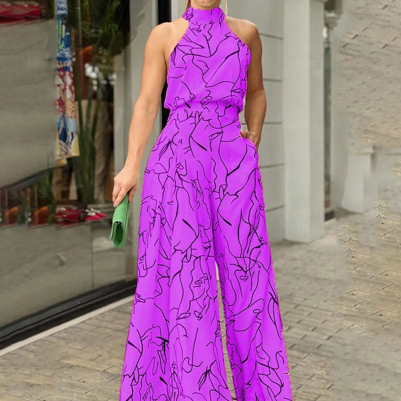 Chic Flowy Sleeveless Summer Jumpsuit for Women