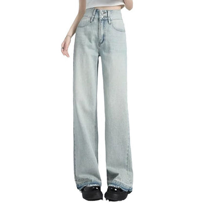 Relaxed Fit Distressed Denim Jeans