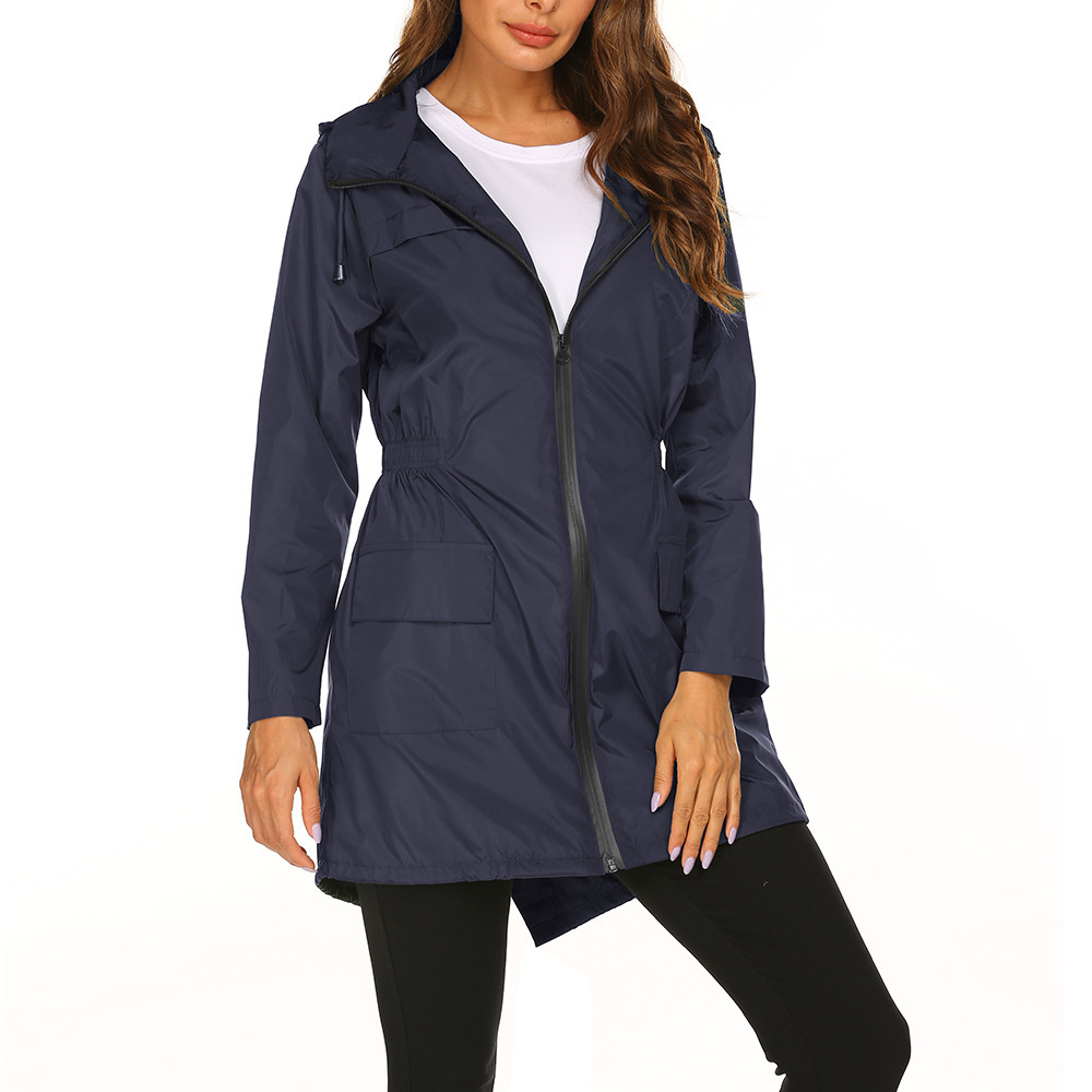 Waterproof Hooded Women's Raincoat
