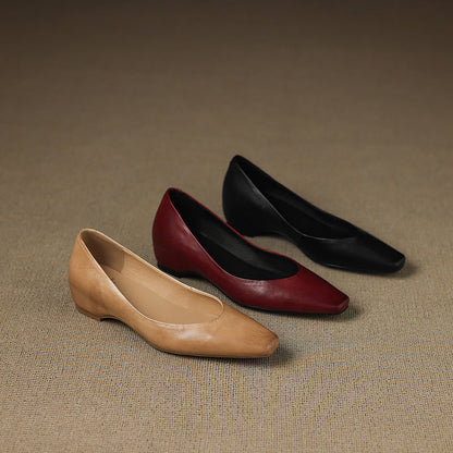 Real Leather Ballet Shoes