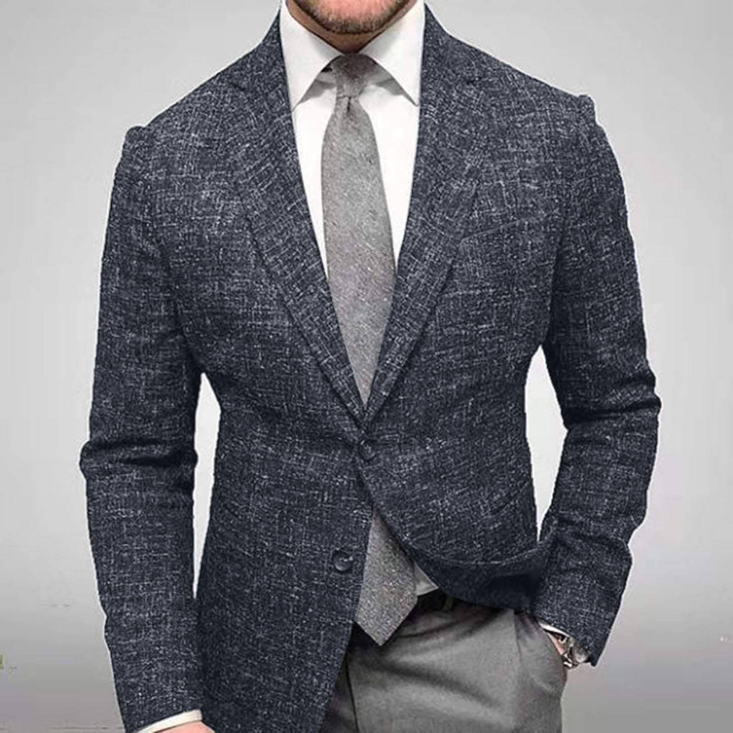 Slim Fit Men's Classic Two Button Blazer