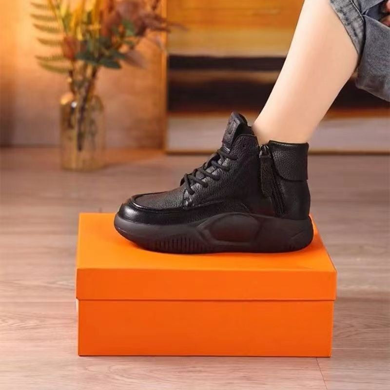 Women's Chunky High Top Ankle Boots