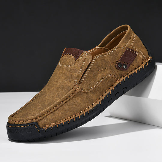 Comfortable Mens Slip On Loafers with Grip Soles