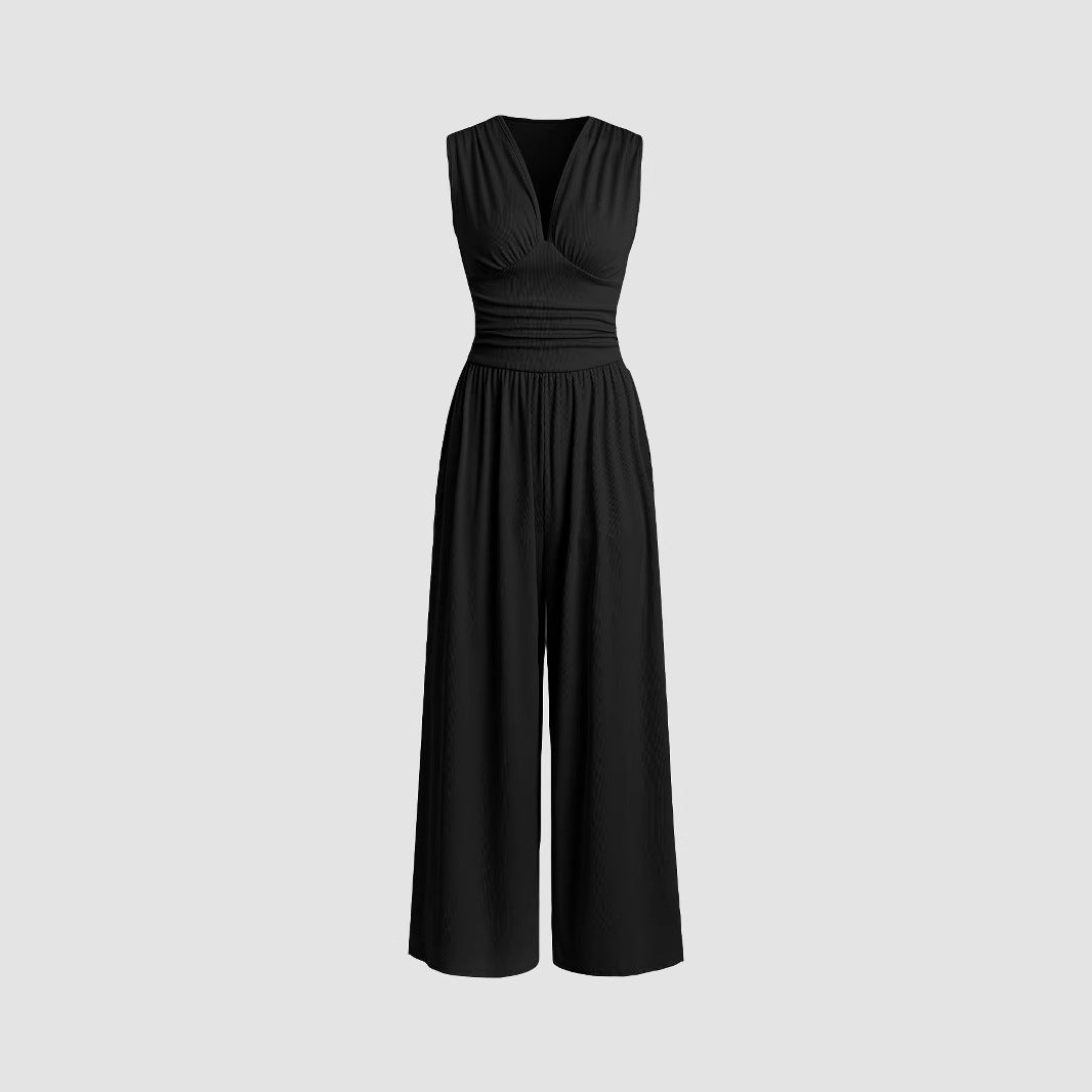 Chic Ruffled Relaxed Jumpsuit