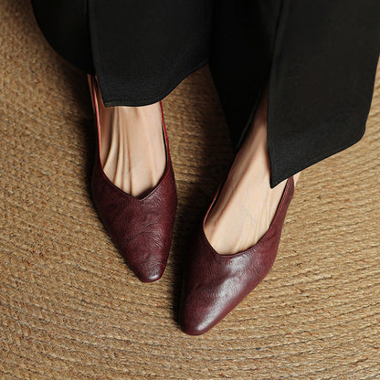Authentic Leather Mule Shoes