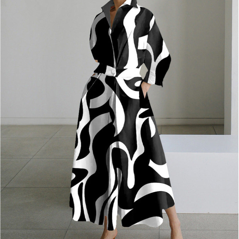 Chic V Neck Maxi Dress with Wrap Front Detail