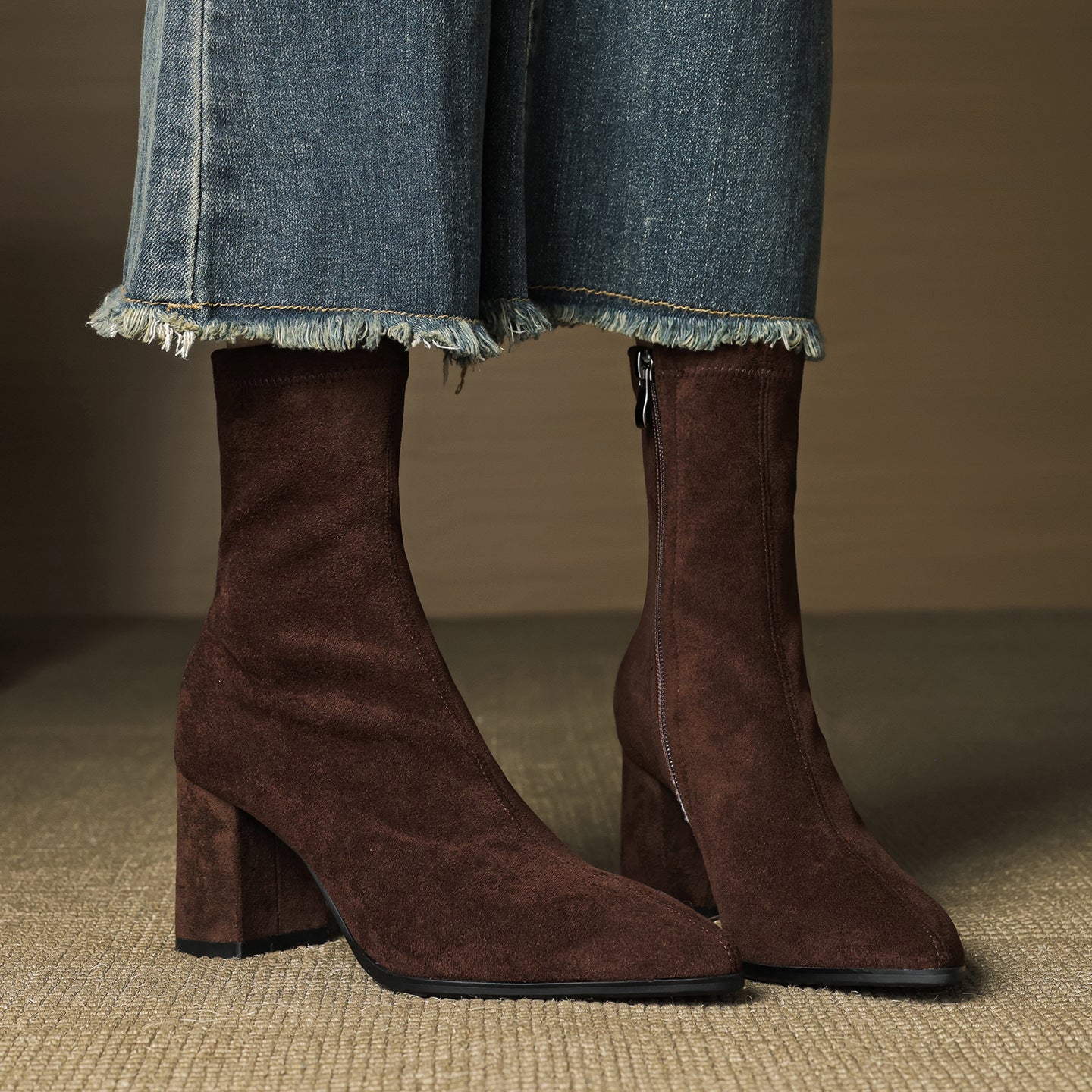 Luxurious Soft Suede Ankle Boots - OutfitLondon
