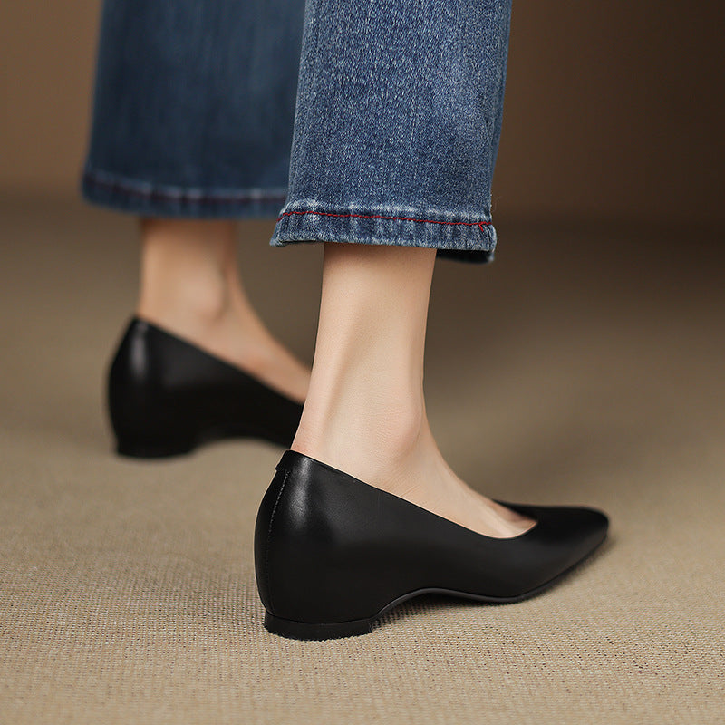 Real Leather Ballet Shoes