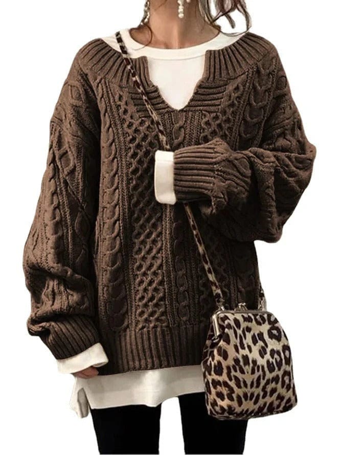 Soft Large Knit Women's Winter Sweater