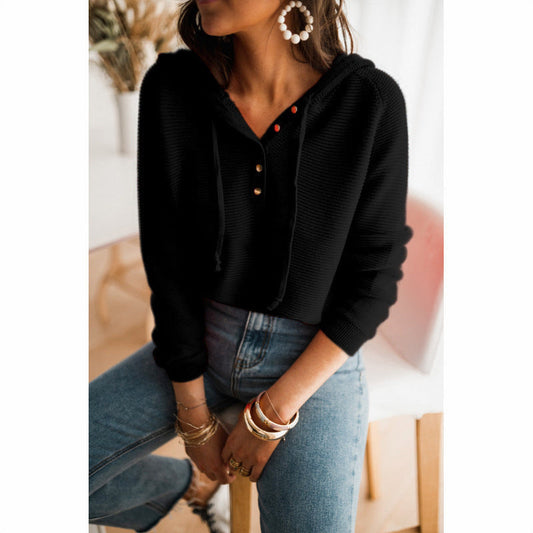 Women's Casual Hoodie Sweatshirt with Drawstring - OutfitLondon