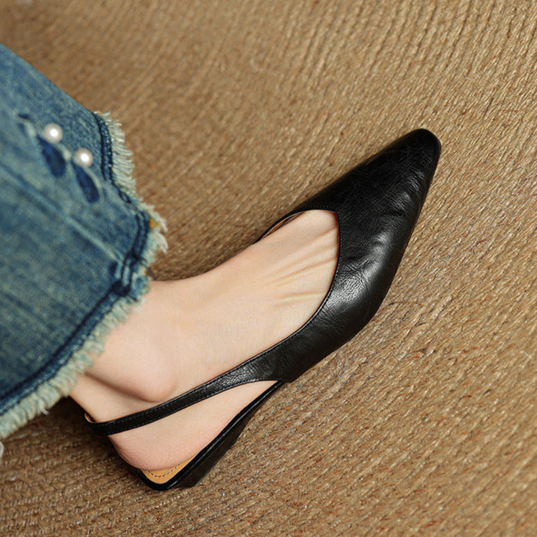 Authentic Leather Mule Shoes
