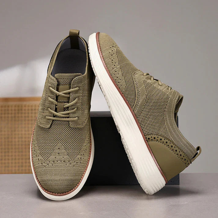 Classic Mens Work Shoes with Cushioned Insoles