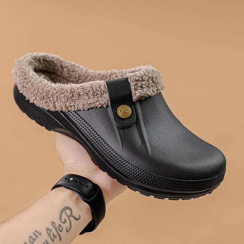 Cozy Fleece Lined Snow Clogs – Comfortable Slip On Boots