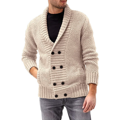 Classic Two Button Front Knit Cardigan