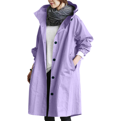 Ladies Long Waterproof Parka Jacket