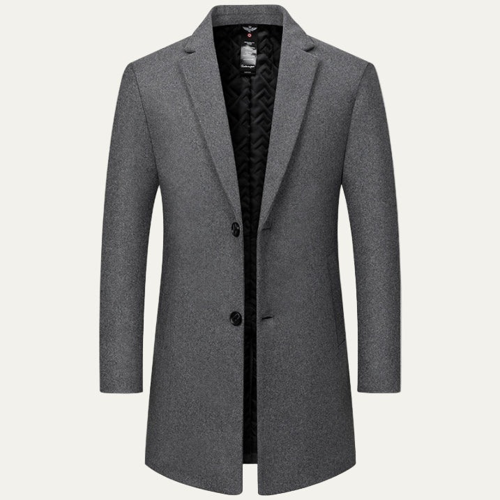 Classic Tailored Quilted Winter Coat for Men