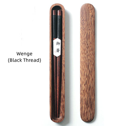 Classic Bamboo Chopstick Set in Wooden Case
