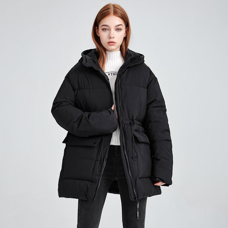 Warm Lightweight Zip Up Puffer Coat - OutfitLondon