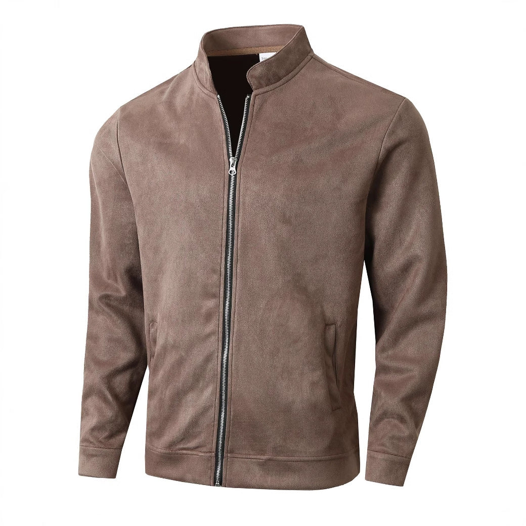 Warm Fleece Jacket with High Collar