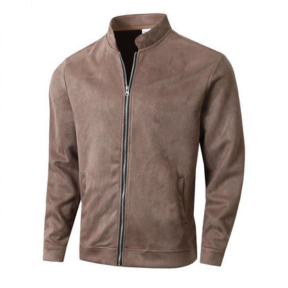 Warm Fleece Jacket with High Collar