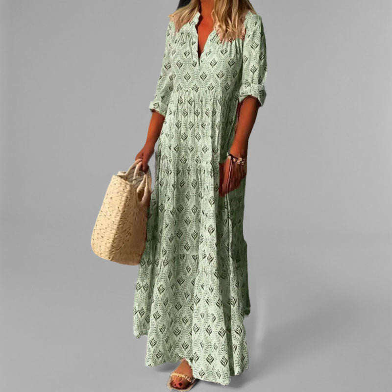 Summer Floral Long Maxi Dress for Women