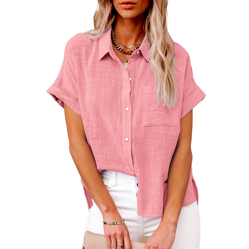 Soft Relaxed Fit Women's Button Down Shirt