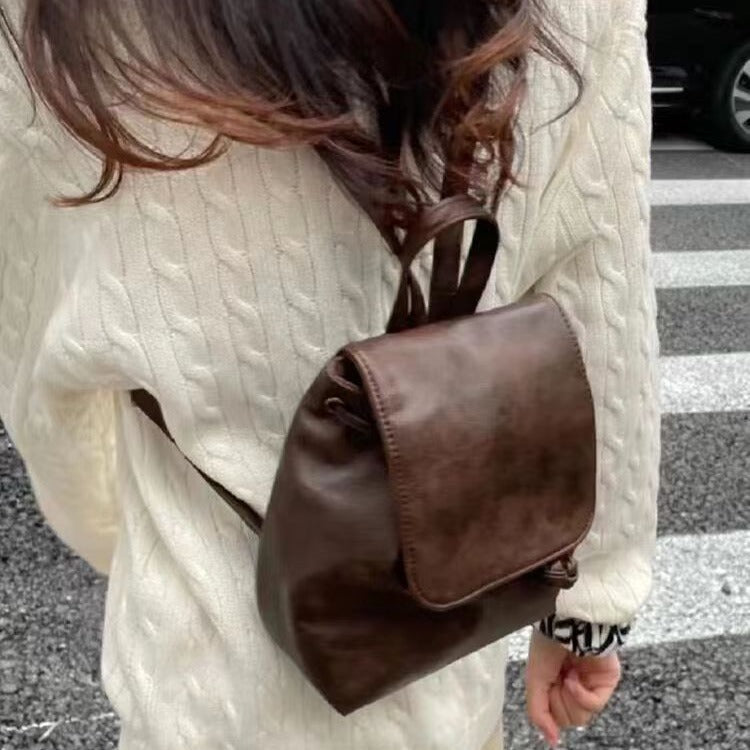 Fashionable Vintage Mini Backpack - OutfitLondon