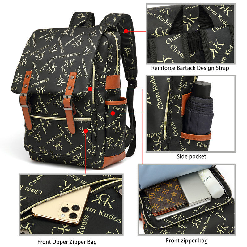 Customizable Fashionable School Backpack