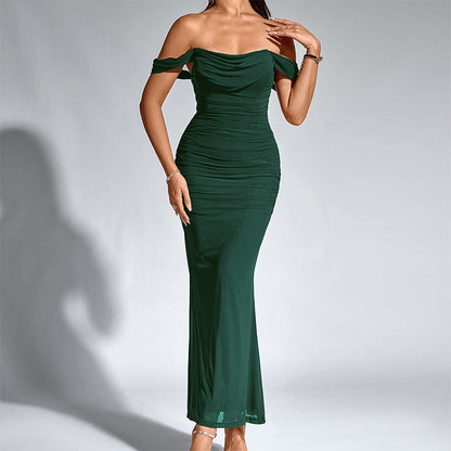 Chic Backless Mermaid Evening Gown