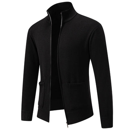 Versatile Zip Up Cardigan with Pockets