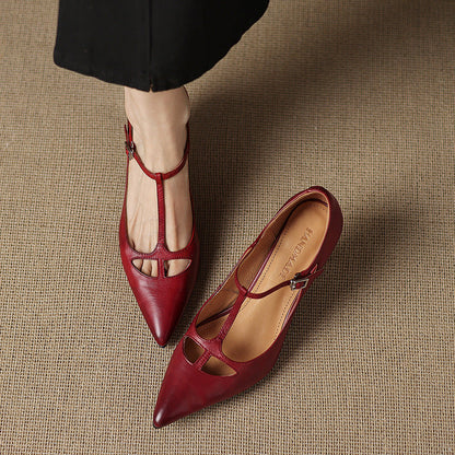 Authentic Real Leather High Heels
