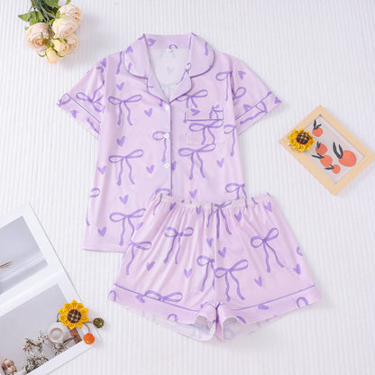 Comfy Sleepwear Pajama Top and Shorts Set
