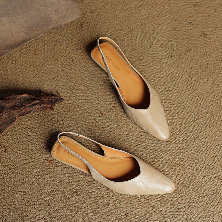 Authentic Leather Mule Shoes