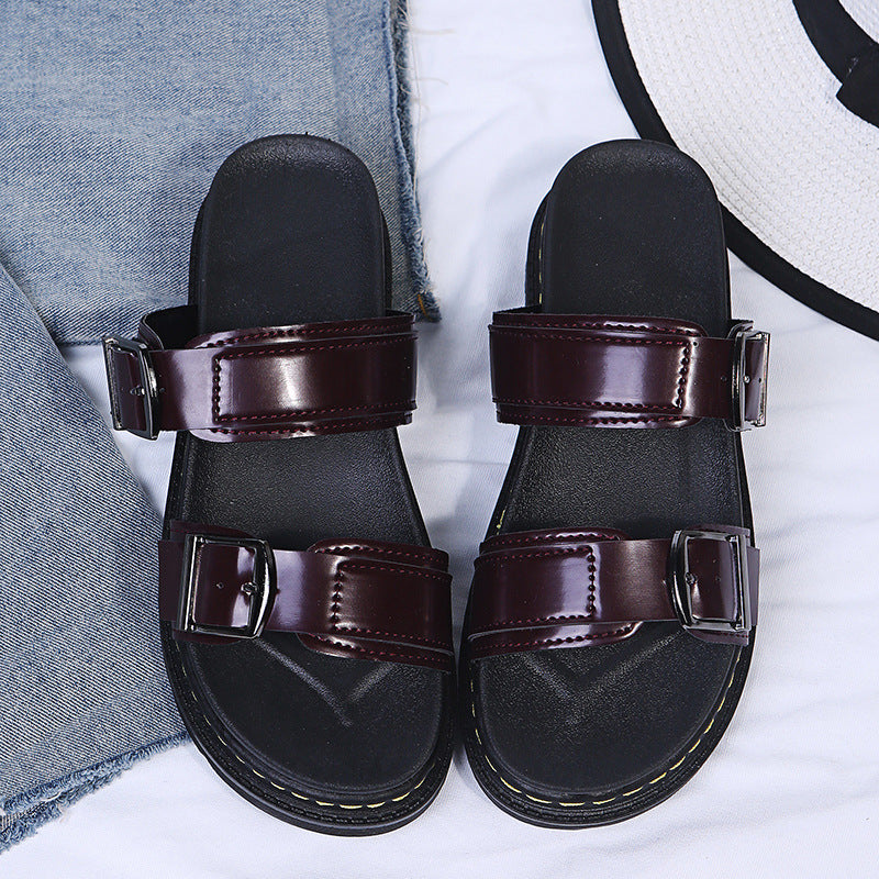 Comfy Buckle Strap Summer Sandals