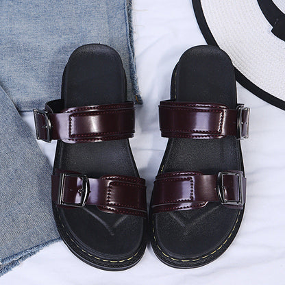 Comfy Buckle Strap Summer Sandals