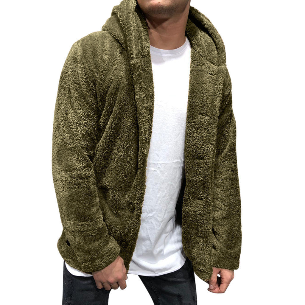 Soft Teddy Jacket with Big Collar