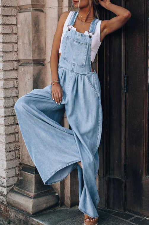 Classic Flared Leg Women's Jumpsuit - OutfitLondon